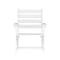 Flash Furniture Tolleson Adirondack Dining Chair w/Fold Out Cup Holder, Weather Resistant Recycled HDPE in White LE-HMP-2037-10-WHT-GG - alternate 4
